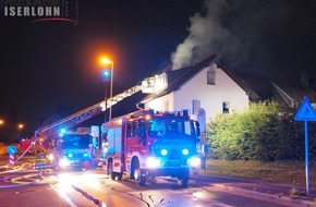 Feuerwehr Iserlohn: FW-MK: Brand einer Dachgeschosswohnung