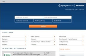 Monster Worldwide Deutschland GmbH: Neue Karriereplattform: Springer Medizin und Monster kooperieren (FOTO)