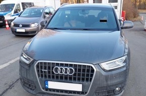 Bundespolizeiinspektion Ludwigsdorf: BPOLI LUD: Gestohlen in Frankreich - Bundespolizei stellt Audi Q3 sicher