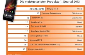 Testberichte.de: Sony Xperia Z begeistert die Tester (BILD)
