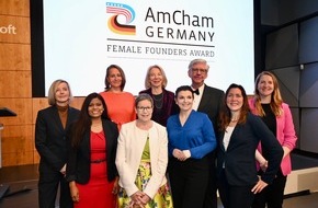 American Chamber of Commerce in Germany (AmCham Germany): AmCham Germany | Female Founders Award 2024: Bewerbungen jetzt möglich