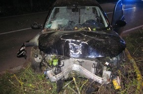 Polizeidirektion Worms: POL-PDWO: Worms - Junger Fahrer bei Unfall schwer verletzt