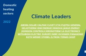 STIEBEL ELTRON: Europäisches Umweltbüro: Stiebel Eltron ist Climate Leader / European Environmental Bureau (EEB) prüft europäische Heizungsbauer auf Klimafreundlichkeit