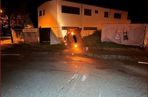 Polizeidirektion Landau: POL-PDLD: Verkehrsunfall unter Alkoholeinfluss - 3 Leichtverletzte