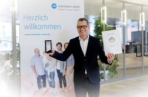 Münchener Verein Versicherungsgruppe: Deutscher Servicepreis 2021: Münchener Verein bleibt der Service-König