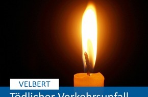 Polizei Mettmann: POL-ME: Tödlicher Verkehrsunfall - die Polizei sucht Zeugen - Velbert - 2304057