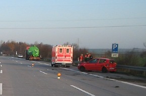 Polizeiinspektion Hildesheim: POL-HI: Unfall auf der BAB 7 fordert eine Schwerverletzte