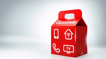 Vodafone GmbH: Schnell, schneller, Vodafone GigaKombi: Das neue Highspeed-Bundle für Singles, Paare und Familien
