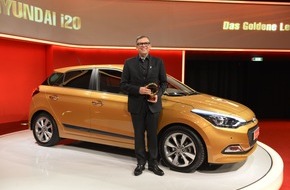 Hyundai Motor Deutschland GmbH: Hyundai i20 erhält "Goldenes Lenkrad"