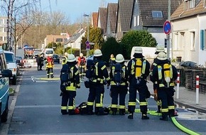 Feuerwehr Erkrath: FW-Erkrath: Gasaustritt in Baugrube