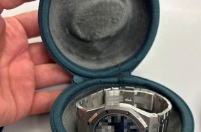 Hauptzollamt Stuttgart: HZA-S: Zoll stoppt Schmuggel teurer Uhr