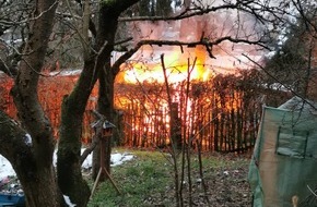 Landespolizeiinspektion Nordhausen: LPI-NDH: Brand im Kleingarten - Brandstiftung
