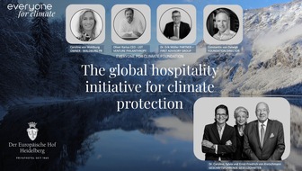 Hotel Europäischer Hof Heidelberg: Hotel Europäischer Hof Heidelberg kooperiert mit der EVERYONE FOR CLIMATE STIFTUNG für eine nachhaltigere Zukunft