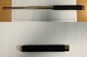 Bundespolizeidirektion Sankt Augustin: BPOL NRW: Bundespolizisten stellen Teleskopschlagstock bei 17-Jährigem sicher