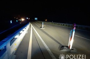 Polizeidirektion Pirmasens: POL-PDPS: Plötzliche Hindernisse auf der Autobahn