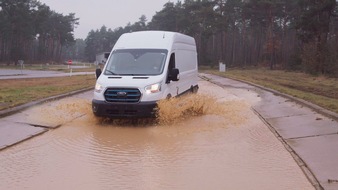 Ford Motor Company Switzerland SA: Vollelektrischer Ford E-Transit absolviert extreme Klima- und Belastungstests im Vorfeld der Markteinführung