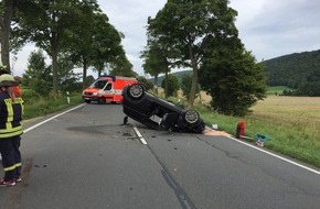 Polizeiinspektion Hameln-Pyrmont/Holzminden: POL-HM: Schutzengel und technische Ausstattung verhindern schlimme Unfallfolgen
