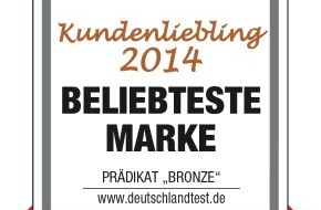 Swiss Life Deutschland: Swiss Life Deutschland als "Kundenliebling 2014" ausgezeichnet