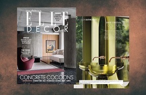 JÖRGER Armaturen- und Accessoiresfabrik GmbH: Jörger Design in den Medien – „Elle Decor India“ feiert „Valencia“ in Roségold mit Labradorit