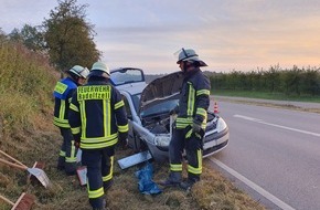 Feuerwehr Radolfzell: FW-Radolfzell: Verkehrsunfall auf der B34