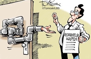 Bundesgeschäftsstelle Landesbausparkassen (LBS): Versteckter Schaden / Abflussleitung fiel nicht unter Kleinreparaturklausel (BILD)