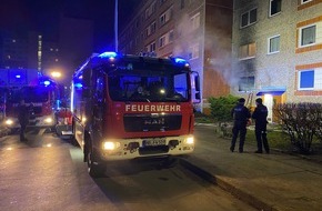 Polizeipräsidium Neubrandenburg: POL-NB: Wohnungsbrand auf dem Datzeberg in Neubrandenburg, Lankreis Mecklenburgische Seenplatte