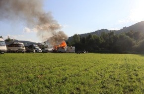 Polizeidirektion Wittlich: POL-PDWIL: Wohnmobil in Brand geraten