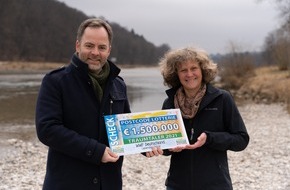 Deutsche Postcode Lotterie: 1,5 Million Euro für Lebendige Flüsse: Traumtaler der Postcode Lotterie geht an WWF