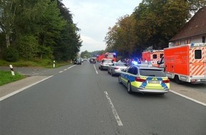 Polizei Münster: POL-MS: Fünf Verletzte nach Stauendunfall auf der Münsterstraße