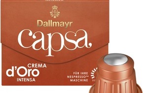 Alois Dallmayr Kaffee oHG: Dallmayr Crema d'Oro intensa jetzt auch als capsa