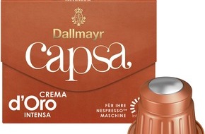 Alois Dallmayr Kaffee oHG: Dallmayr Crema d'Oro intensa jetzt auch als capsa