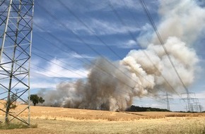 Polizeipräsidium Westpfalz: POL-PPWP: Flächenbrand hinterm Monte Mare - Landesforsten und Polizei warnen vor erhöhter Waldbrandgefahr