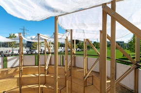 FHNW; Hochschule für Architektur, Bau und Geomatik: Neuer Re-Use-Pavillon am FHNW Campus Muttenz