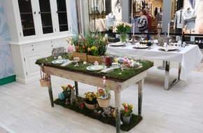 Society Relations: Prominente gestalten "The Perfect Easter Table" im Alstertal Einkaufszentrum Hamburg / Charity-Aktion