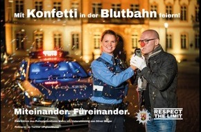 Polizeipräsidium Mainz: POL-PPMZ: Mit Konfetti in der Blutbahn feiern - Respect the limit - Das Polizeipräsidium Mainz führt die Fastnachtskampagne fort