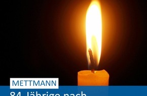 Polizei Mettmann: POL-ME: 84-Jährige nach Verkehrsunfall verstorben - Mettmann - 2309077