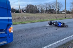 Polizei Coesfeld: POL-COE: Coesfeld, Goxel, B525/ Rollerfahrer von zwei Fahrzeugen erfasst