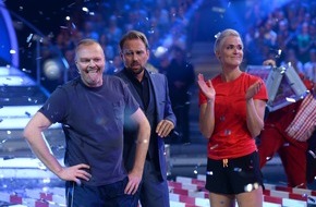 ProSieben: Marktführer: ProSieben gewinnt souverän den Samstag / Stefan Raab schlägt die härteste Frau aller Zeiten (FOTO)