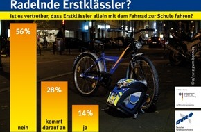 Deutscher Verkehrssicherheitsrat e.V.: Radelnde Erstklässler? (BILD)