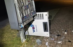 Landespolizeiinspektion Erfurt: LPI-EF: Zigarettenautomat gesprengt