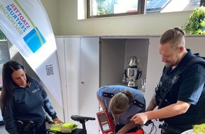 Polizeipräsidium Südosthessen: POL-OF: Erfolgreiche Fahrradcodieraktion der Polizeistation Maintal in Kooperation mit der Stadtpolizei