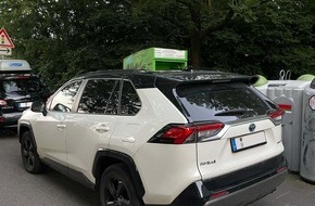 Polizei Essen: POL-E: Essen: Weißer Toyota RAV4 entwendet - Zeugen gesucht