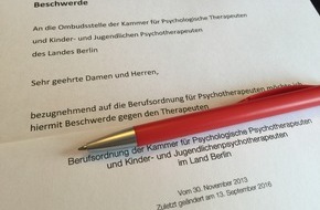 pro psychotherapie e.V.: Wenn die Beziehung zum Therapeuten klemmt oder während einer Psychotherapie ernsthafte Probleme auftreten