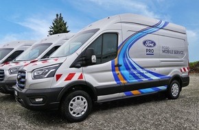 Ford Motor Company Switzerland SA: Werkstatt auf vier Rädern: Ford Pro kommt mit "Mobilen Service-Vans" zu Flottenkunden