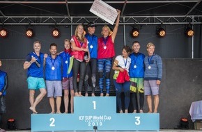 Act Agency GmbH: ICF SUP World Cup Scharbeutz startet mit Charity-Race bei perfekten Bedingung