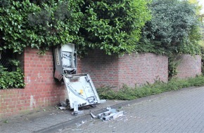 Kreispolizeibehörde Viersen: POL-VIE: Brüggen: Zigarettenautomat gesprengt - Kripo ermittelt