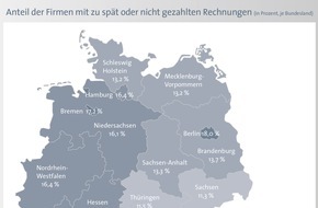 CRIF GmbH: Zahlungsmoral der Unternehmen verbessert sich deutlich - knapp jedes fünfte Unternehmen zahlt im Saarland zu spät oder gar nicht