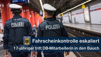 Bundespolizeidirektion München: Bundespolizeidirektion München: S-Bahnkontrolleurin in Bauch getreten: Mitreisende schritten beherzt ein