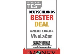 ViveLaCar GmbH: „Clever gespart“: Den besten Deal unter den Auto-Abos macht man mit ViveLaCar