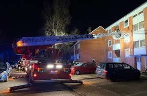 Freiwillige Feuerwehr Aurich: FW-AUR: R&auml;umlichkeiten nach K&uuml;chenbrand unbewohnbar